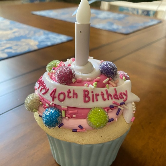 Jewelry Happy 4th Birthday Ceramic Cupcake Trinket Box Poshmark